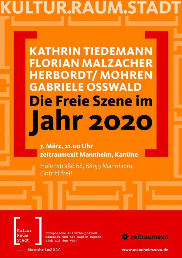 postcard "The independant scene in the year 2020". Kultur.Raum.Stadt